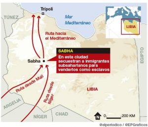 Resultado de imagen de Aguas negras inundan Libia